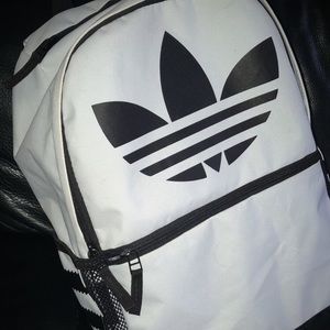 Adidas white backpack